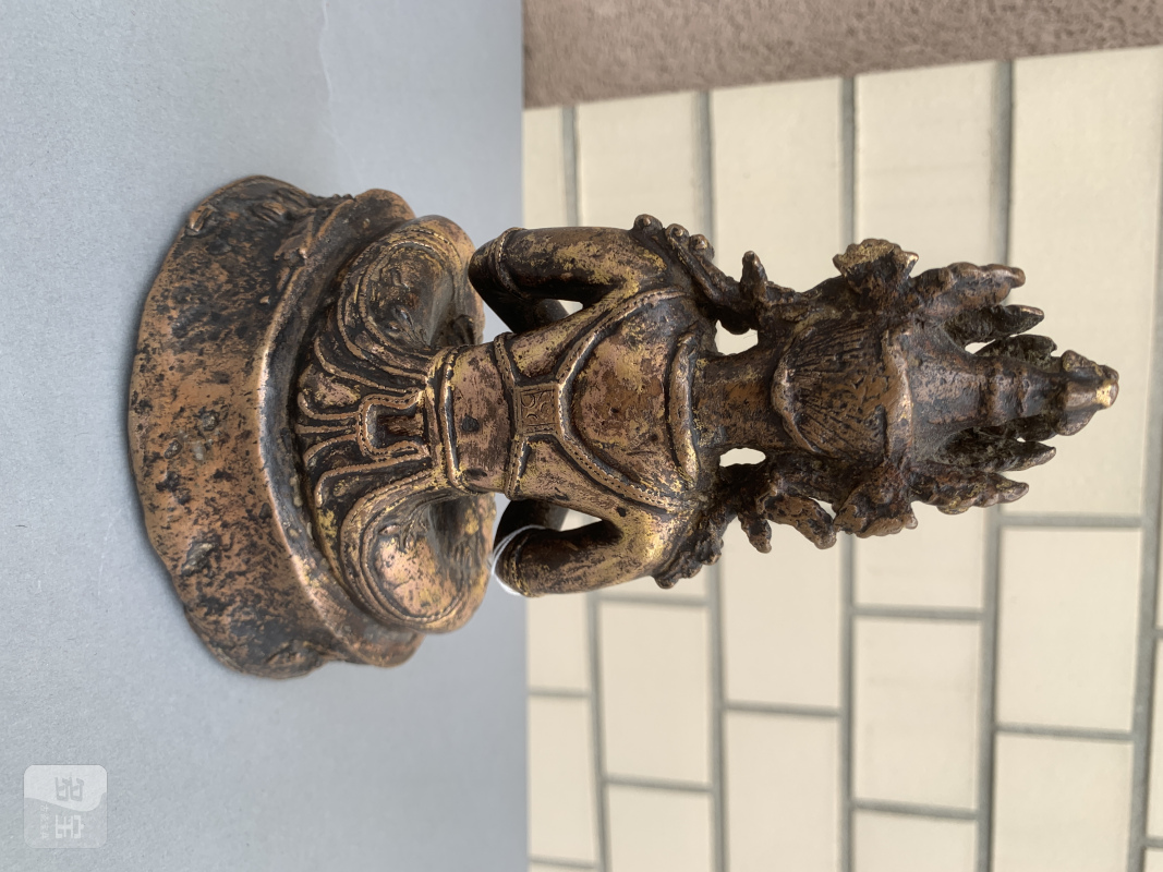 A GILT-BRONZE FIGURE OF VAJRADHARA - 图8
